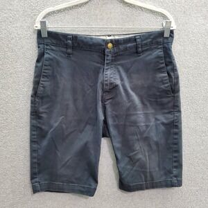 Volcom Men‎ Shorts 30 Navy Blue Chino True to This 9" Inseam Pockets Preppy